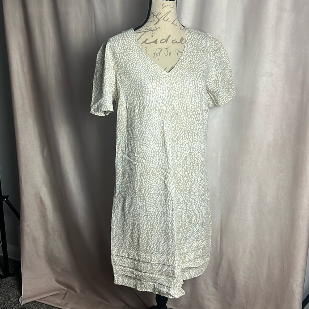 Nicole Miller Linen Mix Dress Summer size Medium